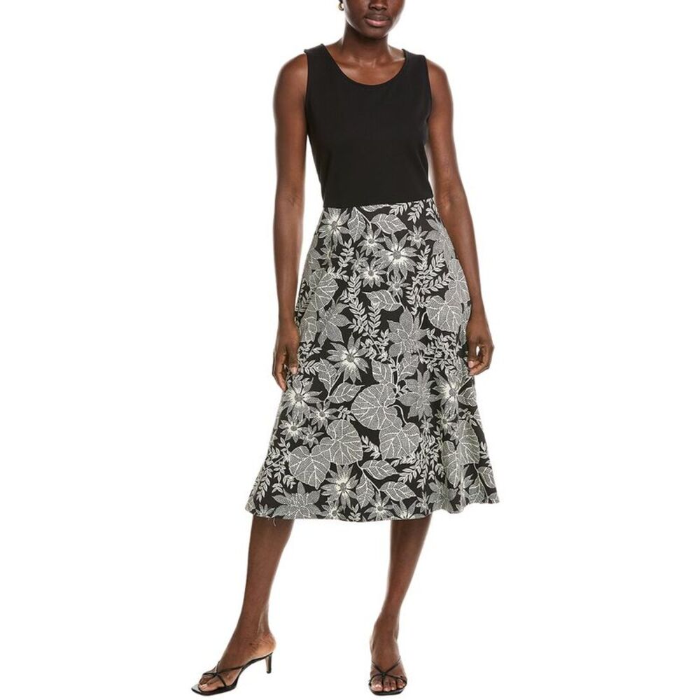 Brooks Brothers Womens  Printed Midi Dress